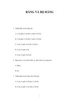 RĂNG VÀ BỘ RĂNG pot