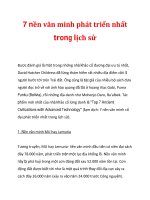 7 nền văn minh phát triển nhất trong lịch sử pptx