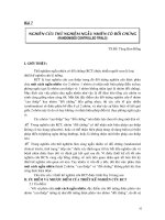 NGHIÊN CỨU KHOA HỌC NGÀNH Y - Bài 7 potx