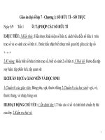 Giáo án đại số lớp 7 - Tiết 1: TẬP HỢP CÁC SỐ HỮU TỈ pot