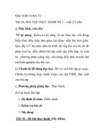 Giáo trình tin học 12 - Tiết 26- BÀI TẬP THỰC HÀNH SỐ 3 – (tiết 2/2 tiết) ppsx