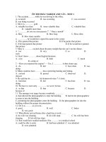 ÔN THI TRẮC NGHIỆM ANH VĂN - TEST 1 docx