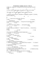 ÔN THI TRẮC NGHIỆM ANH VĂN - TEST 10 doc