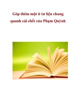 Góp thêm một ít tư liệu chung quanh cái chết của Phạm Quỳnh _1 pps