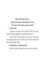 Giáo án thể dục lớp 2 – Bài 50: Ôn một số bài tập RLTTCBTrò chơi “Nhảy đúng, nhảy nhanh” doc