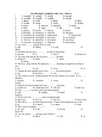 ÔN THI TRẮC NGHIỆM ANH VĂN - TEST 4 pptx