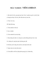 TRẮC NGHIỆM - VIÊM AMIDAN pps
