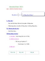 Giáo án đại số lớp 6 - Tiết 71 PHÂN SỐ BẰNG NHAU docx