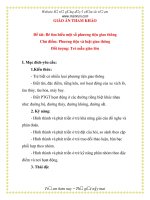 Đề tài: Bé tìm hiểu một số phương tiện giao thông Chủ điểm: Phương tiện và luật giao thông pptx