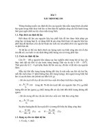 GIÁO TRÌNH THÍ NGHIỆM GỐM SỬ - BÀI 3 XÁC ĐỊNH ĐỘ ẨM pptx