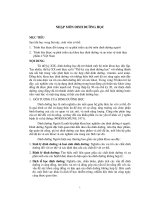 NHẬP MÔN DINH DƯỠNG HỌC pptx