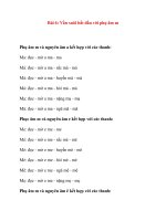 Bé học ghép vần: Bài 6: Vần xuôi bắt đầu với phụ âm m pot