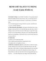 BỆNH LOÉT DẠ DÀY TÁ TRÀNG và một số phác đồ điều trị potx