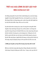 TRIẾT HOC MÁC-LÊNIN: BA QUY LUẬT PHÉP BIỆN CHỨNG DUY VẬT_2 potx