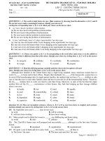 ĐỀ THI KIỂM TRA HỌC KỲ II – NĂM HỌC 2010-2011 MÔN: TIÉNG ANH LỚP 12 - Mã đề thi 357 ppsx