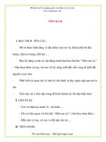 Giáo án chương trình mới: Lớp Chồi Chú vịt con docx