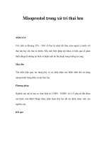 Misoprostol trong xử trí thai lưu potx