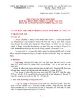 BÁO cáo của TỔNG GIÁM đốc kết QUẢ THỰC HIỆN NHIỆM vụ SXKD năm 2012 CÔNG TY cổ PHẦN XI MĂNG VICEM HOÀNG MAI