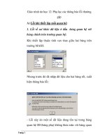 Giáo trình tin học 12 - Phụ lục các thông báo lỗi thường gặp potx