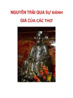 NGUYỄN TRÃI QUA SỰ ĐÁNH GIÁ CỦA CÁC THƠ_2 doc