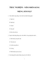 TRẮC NGHIỆM - VIÊM NHIỄM RĂNGMIỆNG, HÀM MẶT ppsx