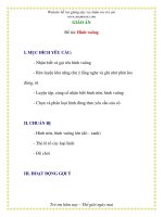 Giáo án chương trình đổi mới GIÁO ÁN Đề tài: Hình vuông pot