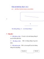 Giáo án hình học lớp 6 -Tiết 3. ĐƯỜNG THẲNG ĐI QUA HAI ĐIỂMa pps