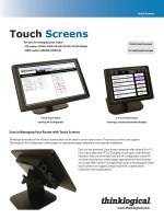 touch screens datasheet