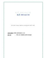 Giáo án chương trình đổi mới ĐỀ TÀI : ÔN CÁC NHÓM CHỮ ĐÃ HỌC doc