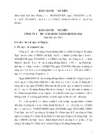 BÁO cáo THƯỜNG NIÊN CÔNG TY cổ PHẦN XI MĂNG VICEM HOÀNG MAI năm 2011