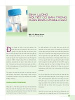 ĐỊNH LƯỢNG NỘI TIẾT CƠ BẢN TRONG CHUẨN ĐOÁN VÔ SINH NAM ppsx