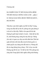 Chương một BA NGHÌN NĂM TỪ ĐỐI NGOẠI HÒA BÌNH TỚI ĐỐI NGOẠI CHỐNG XÂM LƯỢC – phần 2 NGOẠI GIAO HÒA HOÃN THỜI HỌ KHÚC, HỌ DƯƠNG doc