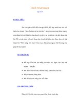 Giáo án chương trình mới: Lớp lá Chủ đề: Thế giới động vật pdf