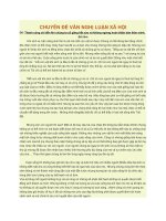 Tổng Hợp VĂN NGHỊ LUẬN XÃ HỘI