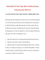 Hướng Dẫn Tổ Chức Thực Hiện Thí Điểm Chương Trình Giáo Dục Mầm Non pptx