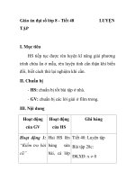 Giáo án đại số lớp 8 - Tiết 48 pptx