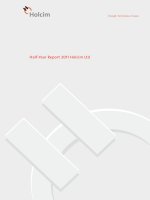 holcim strength performance passion half year report 2011 holcim ltd