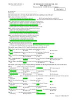 ĐỀ THI HỌC KỲ II NĂM HỌC 2010 - 2011 MÔN: Tiếng Anh 12 - TRƯỜNG THPT MỸ ĐỨC A( Mã đề thi 219) docx