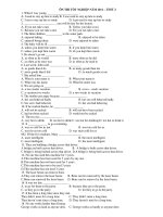 ÔN THI TỐT NGHIỆP NĂM 2011 – TEST 2 docx