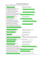 BÀI TẬP KIỂM TRA BIẾN ĐỔI CÂU doc