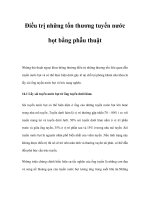 Điều trị những tổn thương tuyến nước bọt bằng phẫu thuật pps