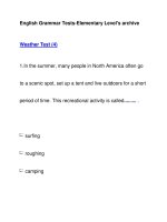 English Grammar Tests-Elementary Level''''s archiveWeather Test (4) docx