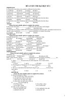 ĐỀ LUYỆN THI ĐẠI HỌC SỐ 1 pdf