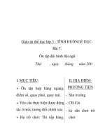 Giáo án thể dục lớp 3 - Bài 7: Ôn tập đội hình đội ngũ pptx