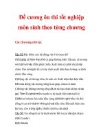 Đề cương ôn thi tốt nghiệp môn sinh theo từng chương Các chương còn lại_3 pps