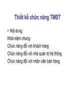 Bài giảng Thương mại điện tử : Thiết kế chức năng TMĐT part 1 doc