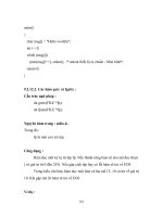 Giáo trình Ngôn ngữ lập trình C part 9 docx