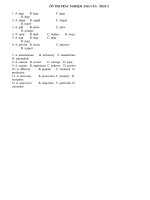 ÔN THI TRẮC NGHIỆM ANH VĂN - TEST 5 pps