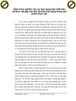 Giáo trình nghiên cứu sự lạm dụng hóa chất bảo vệ thực vật gây nên tồn dư kim loại nặng trong sản phẩm thực vật p1 ppsx