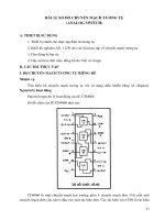 GIÁO TRÌNH THỰC TẬP ĐIỆN TỬ & KỸ THUẬT SỐ 2 - Bài 12 docx